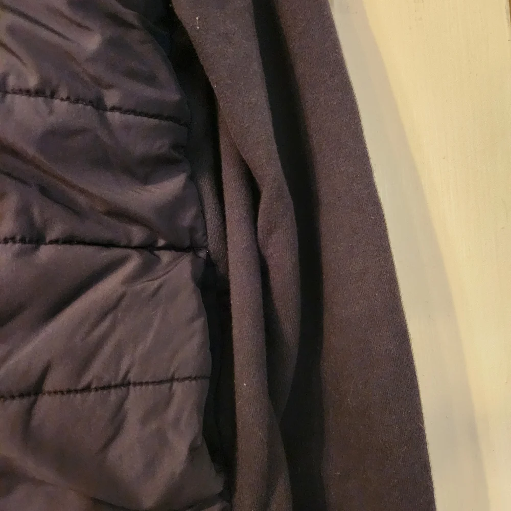 Banana Republic Men's Jacket, Black Woven Quilted Coat Sz Medium EUC Lightweight